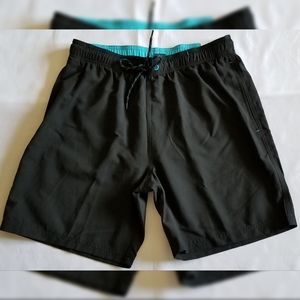 New Men's George Swim Trunks Shorts Black Size M
